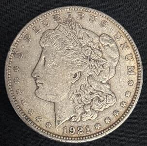 1921 Morgan Silver Dollar Coin