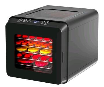 Food Dehydrator, 5.5 ft&sup2; Large Drying Space, 6 Stainless Steel Trays- New In Box