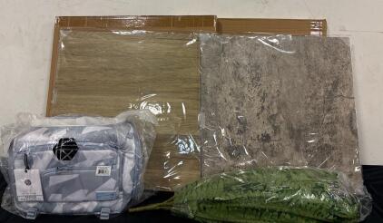 Photography Lot (4) GoShoot 2&rsquo;x2&rsquo; Photo Backdrops (1) HEX Camera Bag Style Ranger DSLR Slibg XL (1) Dkaltm Single Silky Artificial Boston Fern Bush 49&rdquo;