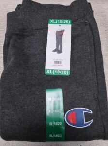 LOT Of (20) Champion Youth Joggers (Sweat Pants.) Size 18/20.