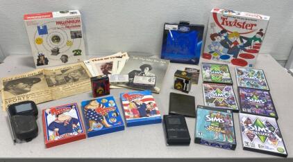 American Dad DVD&rsquo;s / The Sims Computer Game with Expansion Packs / Piano Sheet Music / Newspaper Clipping &ldquo;Babe Ruth Dies&rdquo; and more
