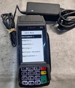 (1) Dejavoo Z11 EMV CTLS Ethernet & WiFi Credit Card Terminal W/ AC Adapter