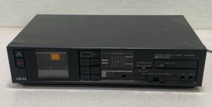 Akai Stereo Cassette Deck/ Powers On