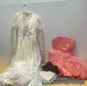 Homemaid Dresses ( No Size ) / Heart / Fur Wrap