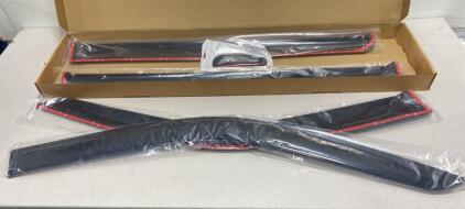 (5) Boxes New Side Window Deflectors Black