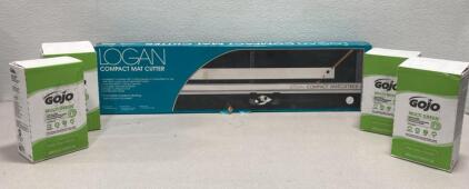 Logan Compact Mat Cutter / (4) Unopened GOJO Hand Cleaner