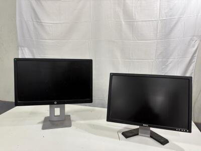 HP EliteDisplay E232 Monitor, Dell E228WFPc Monitor, 23" and 22" Screens