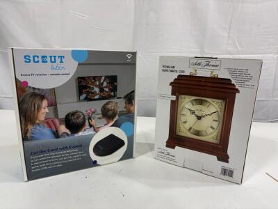 Seth Thomas Fitzwilliam Quartz Mantel Clock, Mahogany Finish, Model MMH 1604-B