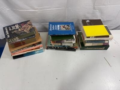 Mixed Book Collection on Hunting, Art, and Vehicles