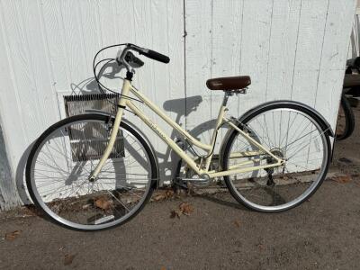 Schwinn Cruiser Bicycle, 26" Wheels, Cream Color, Single Speed