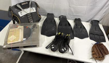 Douglas Butterfly Restrictor Football Shoulder Pads, Size L, Chest 40-42", Serial 2108008 & More