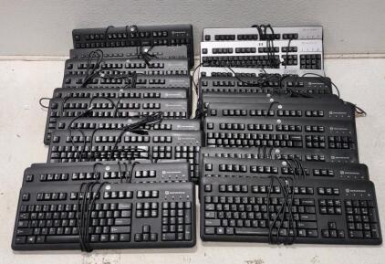(LOT Of 20) HP USB Keyboards. + (2) Generic.