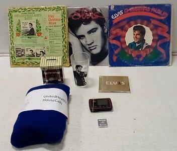 Verizon Jetpack Mobile Hotspot (Unable To Test.)Elvis Collection. 2 Vinyl Records (Unable To Test.) Elvis CD (Looks To Be In Good Shape.) Pillow Blanket. Nintendo DS Multi Game Cartridge.