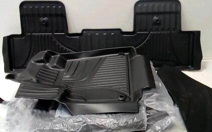 (LOT Of [7]) Heavy Plastic Vehicle Floor Mats. (3) Vehicle Side Panel Guards. Both Are An Assortment. Please Inspect In Person For Vehicle Fit.
