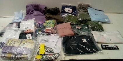 Clothes, Clothes, And Even More Clothes. Assorted Sizes. Assorted Scarves. (10) Lavender Perfume Schets. + More.