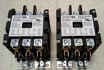 .(2)Mars 780 Definite Purpose Contactor, Model 61446.