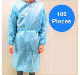 (LOT Of 100 Count) Disposable Personal Protection PPE Gown. (Medical/Dental/Painters.) [Stock Image Used.]