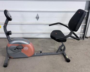 Marcy Recumbent Exercise Bike, Manual Resistance, Basic LCD Display