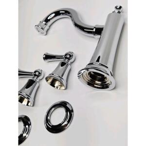 (LOT Of 3) Proflo PF4870CP Bartlett Deck Mounted Roman Tub Filler - Polished Chrome. [Stock Image Used.]
