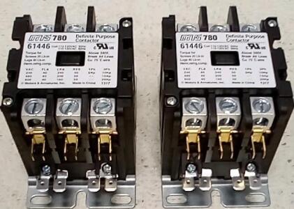 (2) Mars 780 Definite Purpose Contactor, Model 61446.