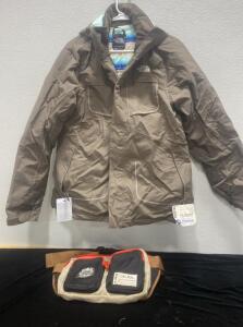North Face Jacket (XL) and Kacy Fanny Pack