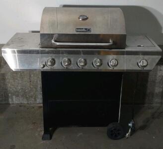 Nexgrill Gas Grill with 5 Burners, Side Burner, Stainless Steel