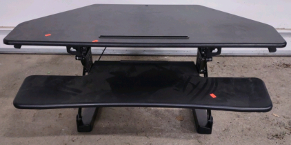 Adjustable Standing Desk Converter, Black, Dual-Tier Design