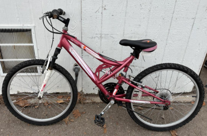 Next Trail Runner Mountain Bike, Full Suspension, 26" Wheels, Pink