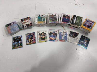 Sports Trading Cards Lot, Score Fleer Classic, 1990s, Don Heinkel, Rickey Henderson, And More.<br/>