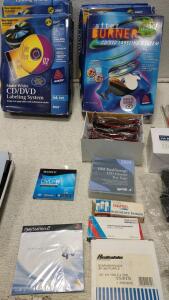Kinesis Freestyle 2 Split Keyboard. (2) Jabra EarBud Headsets. (1) Verizon Earbuds Headset. (19) Lot Of Ribbon Tape Cartridges +More.