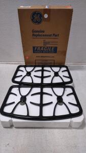 (2) GE Black Cast Iron Double Burner Grates.