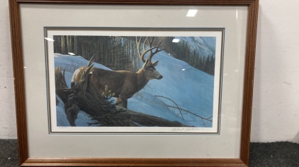 Mule Deer Numbered Print Robert Bateman