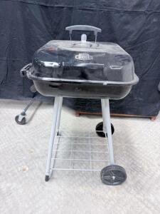 Expert Grill Charcoal Grill, Black, Portable with Ash Catcher and Wheels