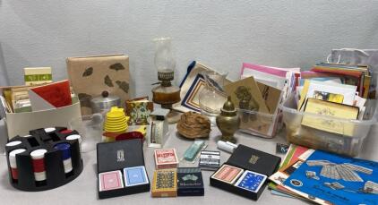 Greeting Cards / Playing Cards / Poker Chips / Oil Lamp and so Much More