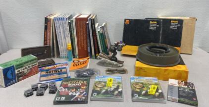 Kodak Carousel Slide Trays (4) / Computer Games / Moose Sking / and a Lot More