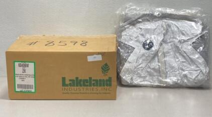 (3) New Rear Entry Encapsulated Flat Back / Chemical Suit - 2X