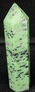 (1) 545 Cts. 4 1/8" Tall Natural Ruby In Zoisite Gemstone Hexagonal Shaped Tower Sphire