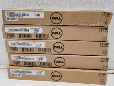 (5) Dell AC511 0MN008 Black Multimedia Speaker USB Monitor Sound Bars