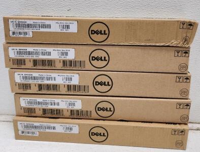 (5) Dell AC511 0MN008 Black Multimedia Speaker USB Monitor Sound Bars