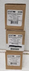 (3) MARS 61430 Definite Purpose Contactors