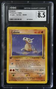 Pok&eacute;mon Jungle 1st Edition Cubone Card, 1999, CGC 8.5, Serial 6071322243