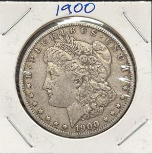 1900 Morgan Silver Dollar, United States, Liberty Head, Eagle Design