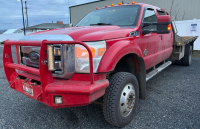 2012 Ford F-450 Lariat Super Duty Flatbed Truck, 6.7L Turbo Diesel - Starts and Runs