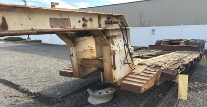 1974 Rogers Gooseneck Lowboy 35T, 2 Axles, Air Brakes, Leaf Spring Suspension