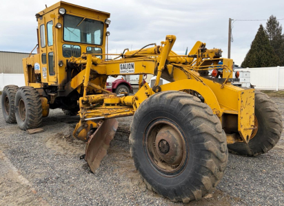 1976 Galion T-500 Motor Grader, W-Wing Serial # 05839, 140 HP, 12 ft Blade, Enclosed Cabin - Starts and Runs
