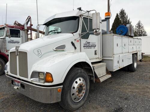 1998 Kenworth T300 Service Truck, 32,000 lbs GVWR, Hydraulic Crane, Honda Air Compressor