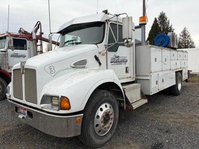 1998 Kenworth T300 Service Truck, 32,000 lbs GVWR, Hydraulic Crane, Honda Air Compressor