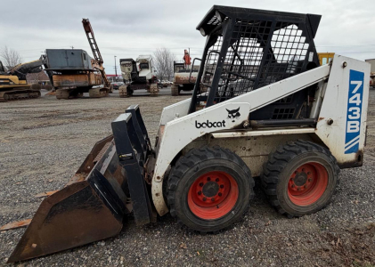 1991 Bobcat 743B Skid Steer Loader Serial # 5019-M-22324, 36 HP, 3376 Hours