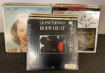 Collection Of Vintage Vinyls Including Quincy Jones, Kenton Wagner, Peter Nero, The Norman Luboff Chior And More