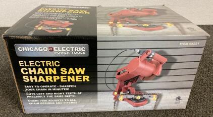 Chicago Electric Power Tools Electric Chain Saw Sharpener With Box